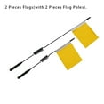 thumbnail image 3 of Wweixi Modèles de Voitures Drapeaux de Signalisation en Métal avec Mât Modification DIY Pièces Remplaçables Accessoire Automobile Remplacement pour WPL Jaune 2 Pcs/ensemble, 3 of 6