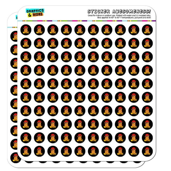 Nug Life Chicken Nugget Funny Humor Planner Calendar Scrapbooking Crafting Stickers