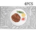 thumbnail image 3 of Juego de 4 manteles individuales de PVC, manteles individuales lavables, manteles individuales antideslizantes, manteles individuales, manteles individuales para fiesta de Navidad, cocina, mesa de, 3 of 7
