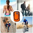 thumbnail image 4 of Unique Bargains 1 Pc Double Pocket Phone Holder Arm Bands for Hiking Gym Orange Neoprene, 4 of 4