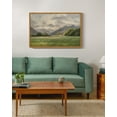 thumbnail image 6 of Drsoum Landscape Vintage 24x36in Natural Framed Canvas Wall Art Classical Prairie and Mountain Prints Farmhouse Kitchen Office Decor, 6 of 6