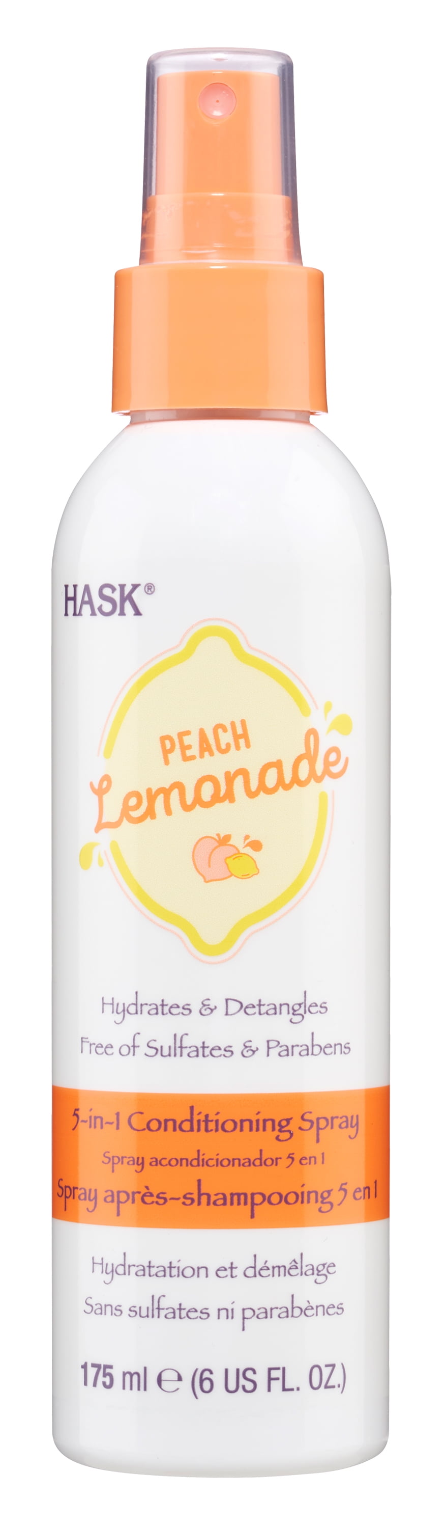 HASK Lemonade Stand Peach No More Dry 5in1 Conditioning Spray, 6 fl