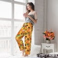 thumbnail image 6 of Picia Pumpkins And Sunflowers Womens Soft Woven Cotton Elastic Waistband Sleep Pajama Pant Lounge Sleep Pant With Pockets And Drawstring-Medium, 6 of 9