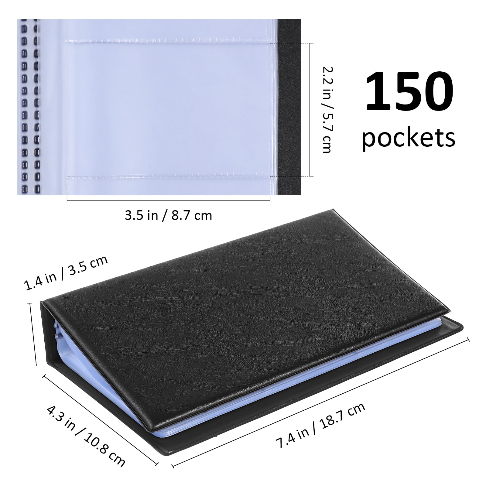 Business Card Book Business Card Organizer Business Card Holder Organizer  Business Card Organizer Book Business Card Binder - Walmart Business  Supplies