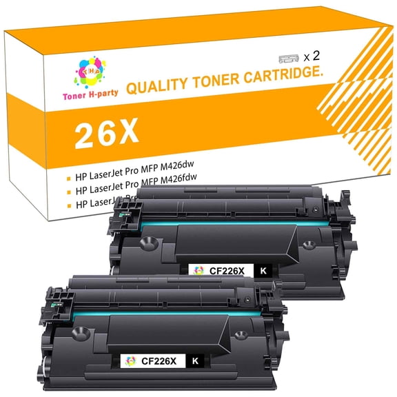 Colorich 9000 Pages High Yield CF226X 26x toner Compatible Toner Cartridge for HP LaserJet Pro MFP M426dw M426fdn M402n M402d Printer (Black，2 Pack，Jumbo)
