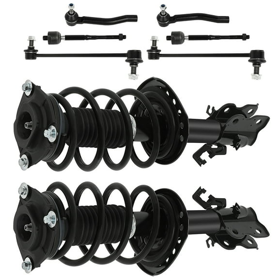 CCIYU Front Strut Spring Assembly Control Arm and Ball Joint Assembly 2014-2019 for Nissan Sentra SV Sedan 4-Door Complete Suspension Kit Fits replace for K750719, 172948, ES800966,