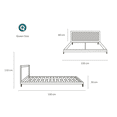 thumbnail image 2 of Box base cama Queen Size Natural Tejida con cabeceraNooz Nooz Natural Teijda, 2 of 6