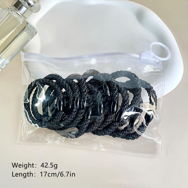 Coleteros para el pelo - Pack de 8 gomas elásticas de colores, ideales para cabello grueso, liso y rizado, para trenzas.