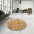 thumbnail image 3 of Ahgly Company Indoor Rectangle Contemporary Orange Abstract Area Rugs, 5' x 8', 3 of 6