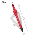 thumbnail image 3 of TSV 12 Pcs Hunting Broadheads, 3 Blades Archery 100 Grain Hunt Screw-in Arrow Tips, Compatible with Crossbow Compound Bow, 3 of 6