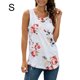 thumbnail image 1 of Chaleco de mujer Boho sin mangas sin mangas con estampado floral camiseta con cuello en V, blanco, S sidaley AP002566-01, 1 of 7
