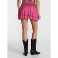 thumbnail image 3 of No Boundaries Lace Trim Mesh Mini Skort, Women’s XXS-XXL, 3 of 5