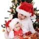 thumbnail image 4 of Gorros navideños de Papá Noel, gorro de felpa grueso y suave rojo para adultos y niños, adorno decorativo de Feliz Navidad, regalos de Navidad para el hogar, Año Nuevo, 4 of 5