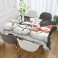 thumbnail image 2 of Yayeee Tablecloths 54" x 72" Rectangle Wrinkle Resistant Party Table Cover, Snowman Family, 2 of 8