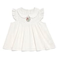 thumbnail image 2 of NIPAXO Girls Ruffle Trend Top with Doll Collar, White, 4-5Y, 2 of 7
