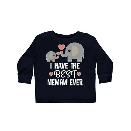 

Inktastic Best Memaw Ever Grandchild Gift Gift Toddler Boy or Toddler Girl Long Sleeve T-Shirt