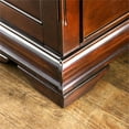 thumbnail image 6 of Furniture of America Ruben Traditional Solid Wood 6-Drawer Dresser in Cherry, 6 of 6