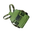 thumbnail image 1 of Bolsa de pecho para peluquero, bolsa de tijera de peluquería multiusos para peluquería con doble Verde, 1 of 7