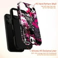thumbnail image 4 of Y2K Emo Skull Phone Case, Pink Grunge Heart and Graffiti Collage iPhone Cover, Punk Rock Gothic Protective Case for iPhone 17 16 15 14 13 12 11 Pro Plus Mini, 4 of 6