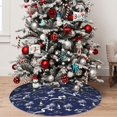 thumbnail image 5 of Sikiie Hawaiian Style 30-48 inches {designName} Print Christmas Tree Skirt Snowman Xmas Tree Skirt with Edge Christmas Decorations for Holiday Party48", 5 of 7