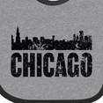 thumbnail image 4 of Inktastic Chicago Skyline Grunge Boys or Girls Baby Bib, 4 of 4