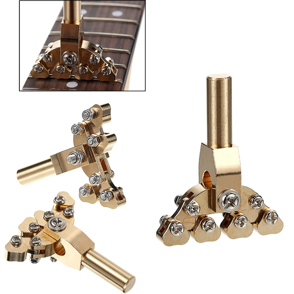 Zeiwohndc Brass Guitar Fret Installation Tool with Adaptive Base Non Damaging Grip