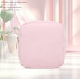 thumbnail image 6 of Corduroy Makuep Bag Small Coin Purse Fashionable Solid Color Zippered Cosmetic Storage Toiletry Case for Women, 6 of 9