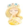 thumbnail image 3 of Fairy Head Plant Bot Girl Planter Decoración de arte creativo de arte multifunción Amarillo, 3 of 8