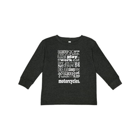 

Inktastic Motorcycle Rider Gift Gift Toddler Boy or Toddler Girl Long Sleeve T-Shirt