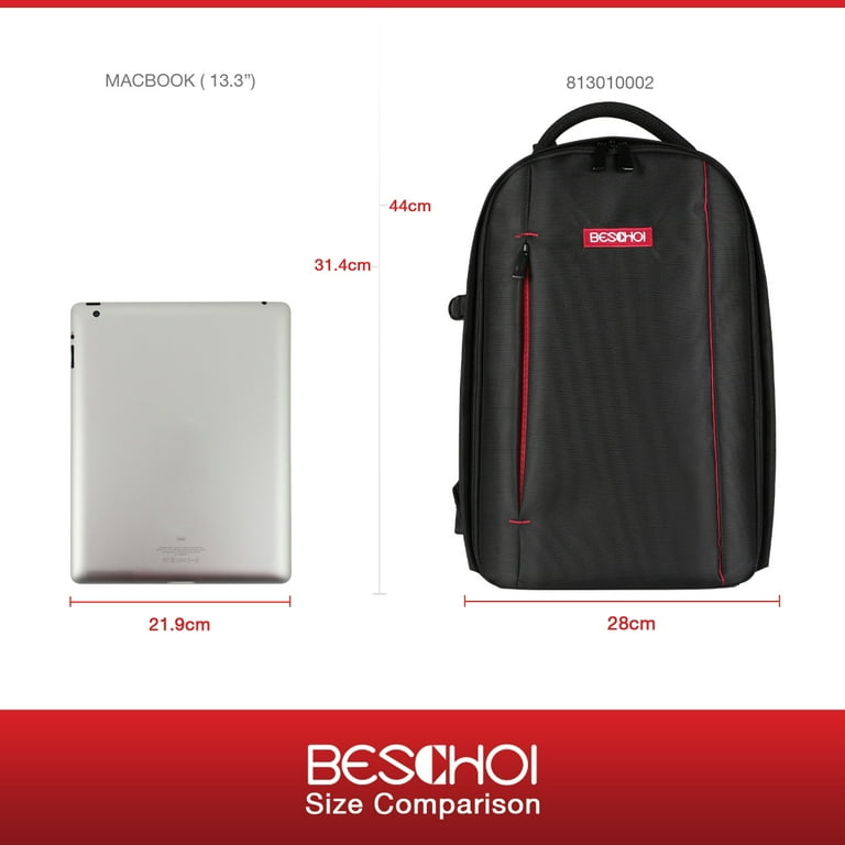beschoi laptop backpack Beschoi Professional DSLR Camera Backpack with Laptop Compartment,  Waterproof, Tripod Strap, Digital Accessories