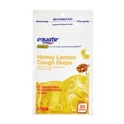 Equate Honey Lemon Cough Drops with Menthol, 30 Count