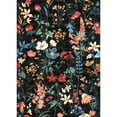 thumbnail image 2 of BERTHMEER 6'x9' Washable Floral Area Rugs for Living Room Bedroom Kitchen Rugs Non Slip Black Multicolor Vintage Oriental Flower Dorm Office Dining Room Farmhouse Rugs, 2 of 7