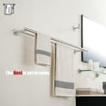 thumbnail image 4 of Double Towel Bar Matte Stainless Steel Bath Towel Rack for Bathroom Towel Holder Wall Mount Total Length TBLPB, 4 of 9