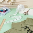 thumbnail image 4 of 10 Yards White Eyelet Tape Grommet Tape 1 inch Wide Grommet Trim Fabric Twill Eyelet Trim with Grommets, 4 of 9