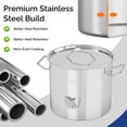 thumbnail image 4 of Tamale Steamer Pot ROVSUN 24QT Stainless Steel w/ Divider, 4 of 9