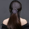 thumbnail image 6 of Elegant Temperament Mother Hair Claw Girls All-match Antiquity Headwear Hairstyle Tools Female Hair Accessories Rhinestone Duckbill Clip Korean Style Hairpin Flower Hair Clip N, 6 of 8