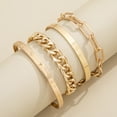 thumbnail image 2 of Gold Bracelets for Women Jewelry Gift  Set of 4 for Women  Dainty Boho Gold  Bracelets, 2 of 7