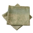thumbnail image 3 of Home Soft Things Jacquard Chenille Big Zipper Throw Pillow Cover 2 Piece Set - Taupe/Sage - 20" x 20", 3 of 4