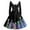 Dark Blue, variant on Christmas Dresses for Women Christmas Print Flare Dress For Women Long Sleeve Dress Hollow Party Casual Dresses with V Neck for Holiday Party,Black,L