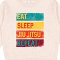 thumbnail image 3 of Inktastic Eat Sleep Jiu Jitsu Repeat Toddler Sweatshirt, 3 of 4