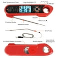thumbnail image 4 of Ocalpur Digital Meat Thermometer with Smart Alarm, Dual Probe & Bottle Opener - Waterproof Cooking Thermometer for Oven, Grill, BBQ, Magnetic Back & Hanging Design, 4 of 7