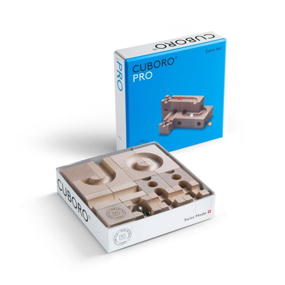 Cuboro Pro Marble Run Game - The Extra Set for demanding construction projects