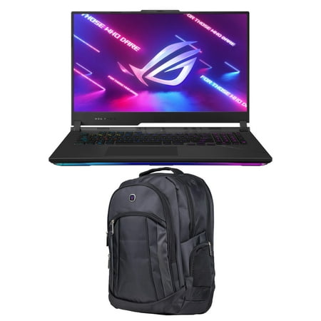 ASUS ROG Strix SCAR 17 Gaming/Entertainment Laptop (AMD Ryzen 9 7945HX 16-Core, 17.3in 240 Hz Quad HD (2560x1440), GeForce RTX 4080, Win 10 Pro) with 1680D Backpack