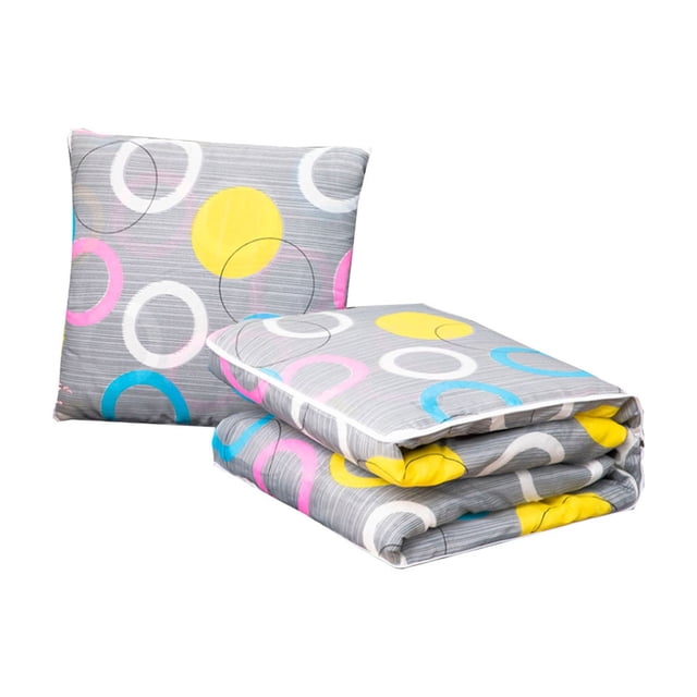 Blanket Cuddle Pillow 2 In 1 Cuddle Pillow Cuddle Pillow Quilt Round Cushion Cover Blanket Travel Blanket For All Seasons