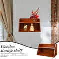 Phlegsive Wooden Desktop Storage Rack 2layer Shelf Office Organizer