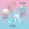 thumbnail image 4 of Candy Brush Detangling Hair Brush for Wet or Dry Hair, Vented Design and Ultra Soft-Nylon Detangler Hair Brush for All Hair Types, Colorful Wet Hair Brush for Women and Girl, Idea Gift, 4 of 8