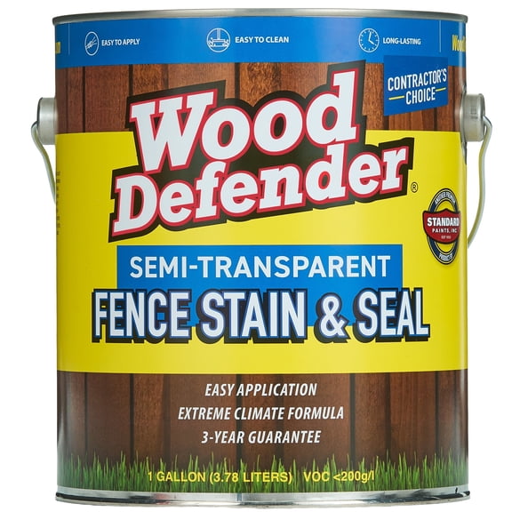Wood Defender Semi-transparent Fence Stain SABLE BROWN gallon