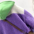 thumbnail image 2 of Sonducket Abrigo con capucha, chaqueta, sudaderas con capucha sueltas, regalo dulce práctico, ropa elegante para mujer, mano de obra fina, Abrigos y chamarras Violeta L, 2 of 6