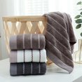 thumbnail image 3 of Nvzi 6 toallas de baño multiusos para uso en el baño, para hacer ejercicio y afrontar distintas situaciones sin esfuerzo. Toalla negra de 13,39 x 29,13 pulgadas (color café), 3 of 5