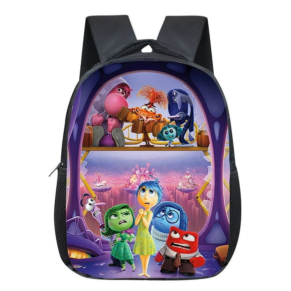 Inside Out Backpack Student Travel Backpack, Casual Inside Out Joy Character Bag Cartoon Style Laptop Backpack, Inside Out Themed Back to School Shoulders Backpack for Commuters and Students